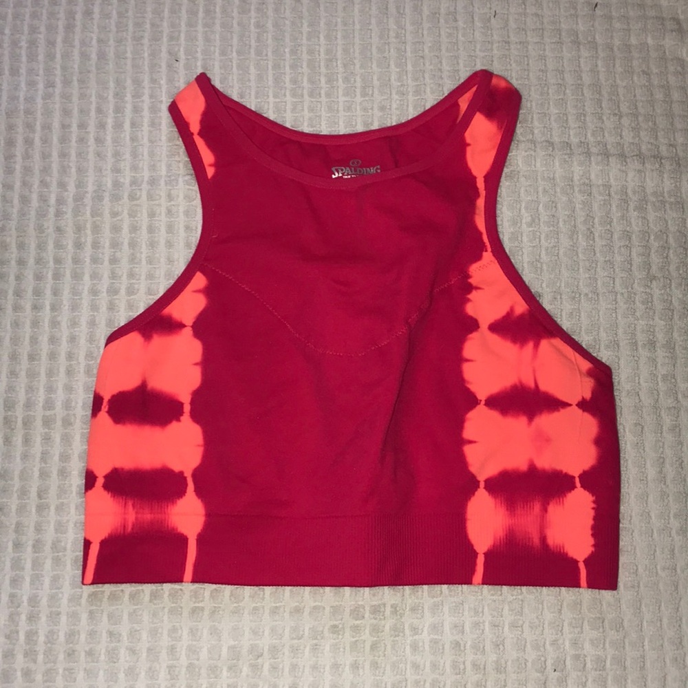 NWOT Spaulding tie dye sports bra